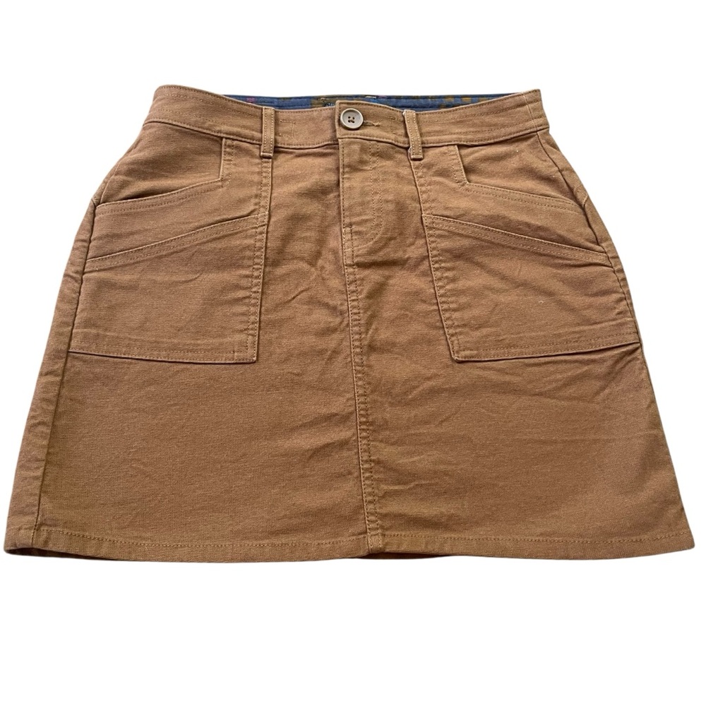 Prana Rust Denim Mini Skirt. Size 2
